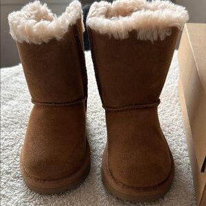 Ugg  Bailey bow knit Cozy Brown Kids Boots